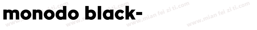 monodo black字体转换